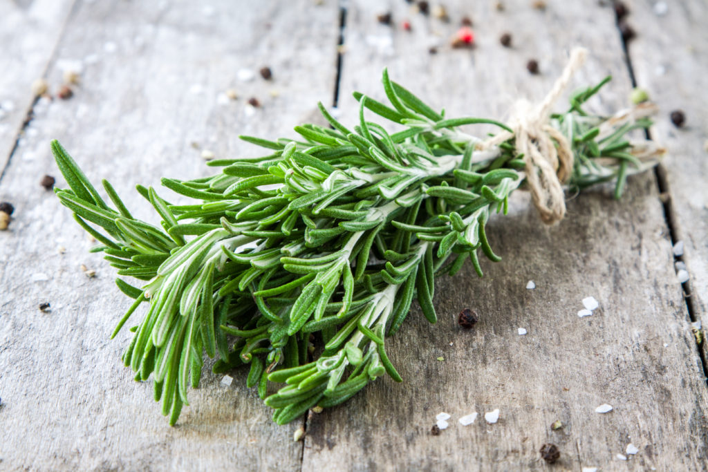 a bunch of fresh rosemary