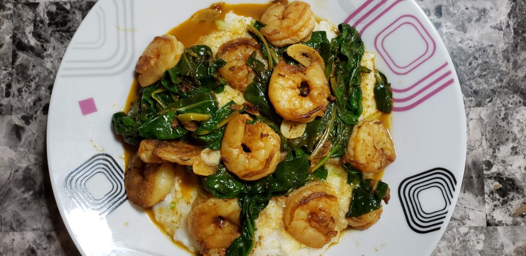 Lemony Paprika Shrimp with Grits8