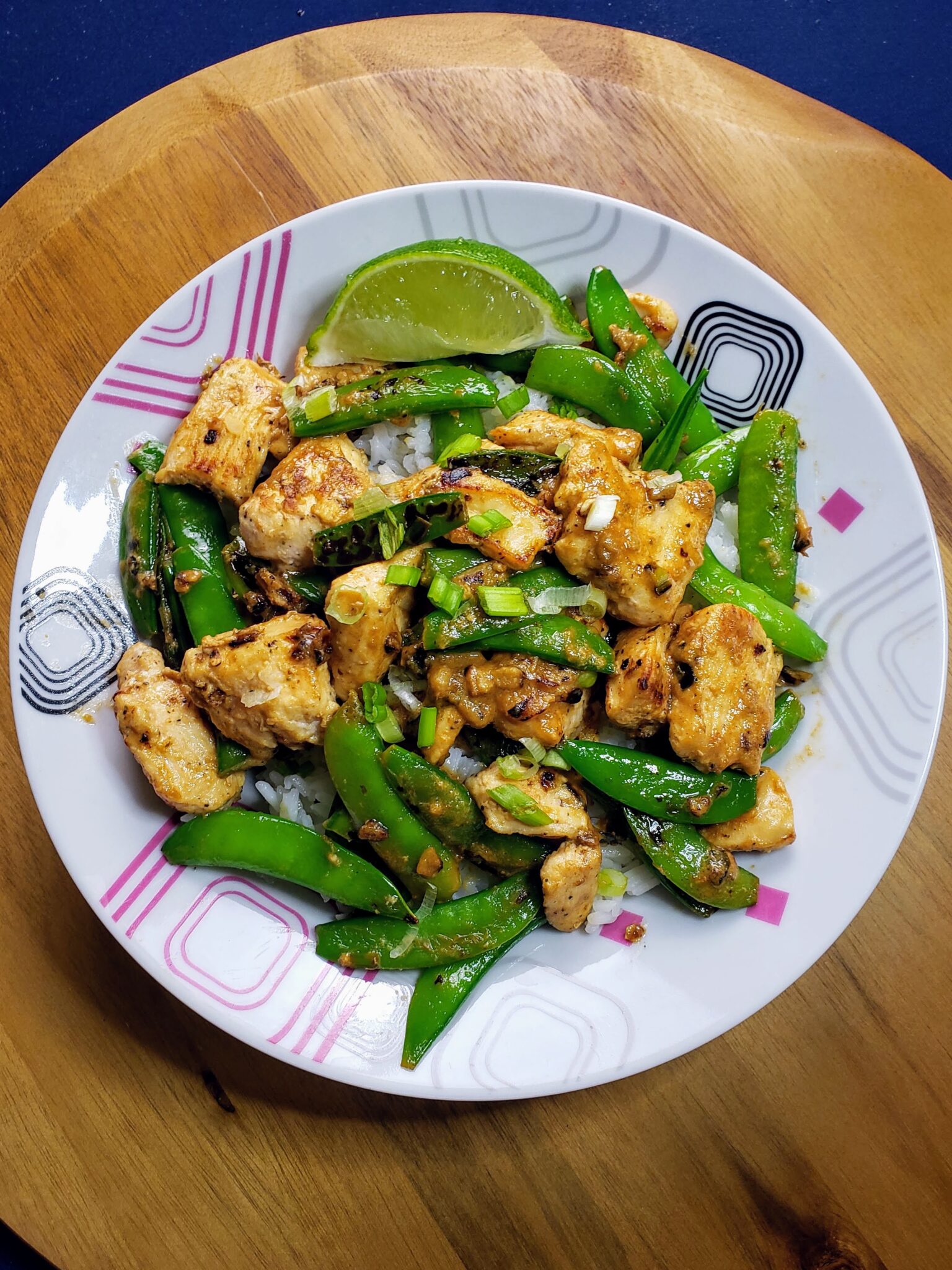 Chicken and Snap Pea Stir-Fry and wine pairing - Life Time Vibes