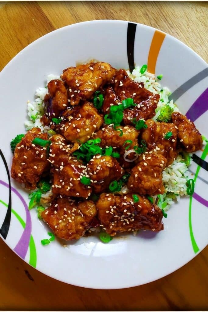 Sesame Chicken and Tips for frying chicken