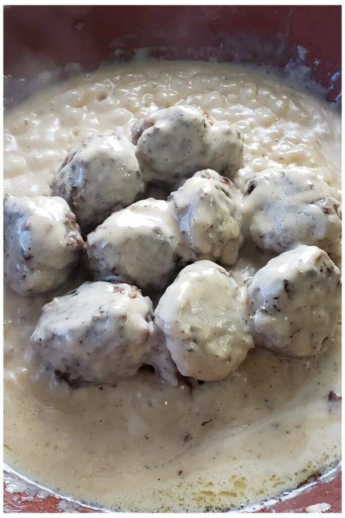 Creamy Swedish Meatballs 4