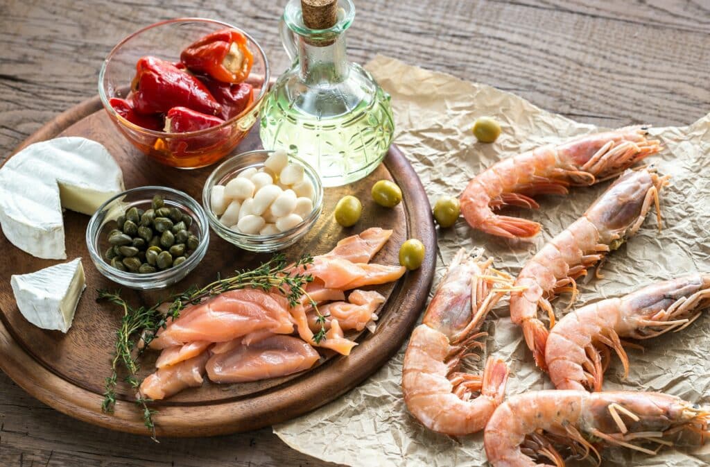 Ingredients for Mediterranean diet