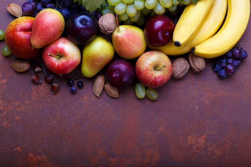 Ripe organic fruits
