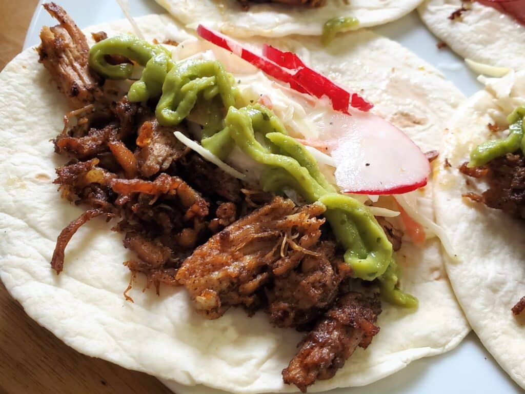 Pull pork tacos