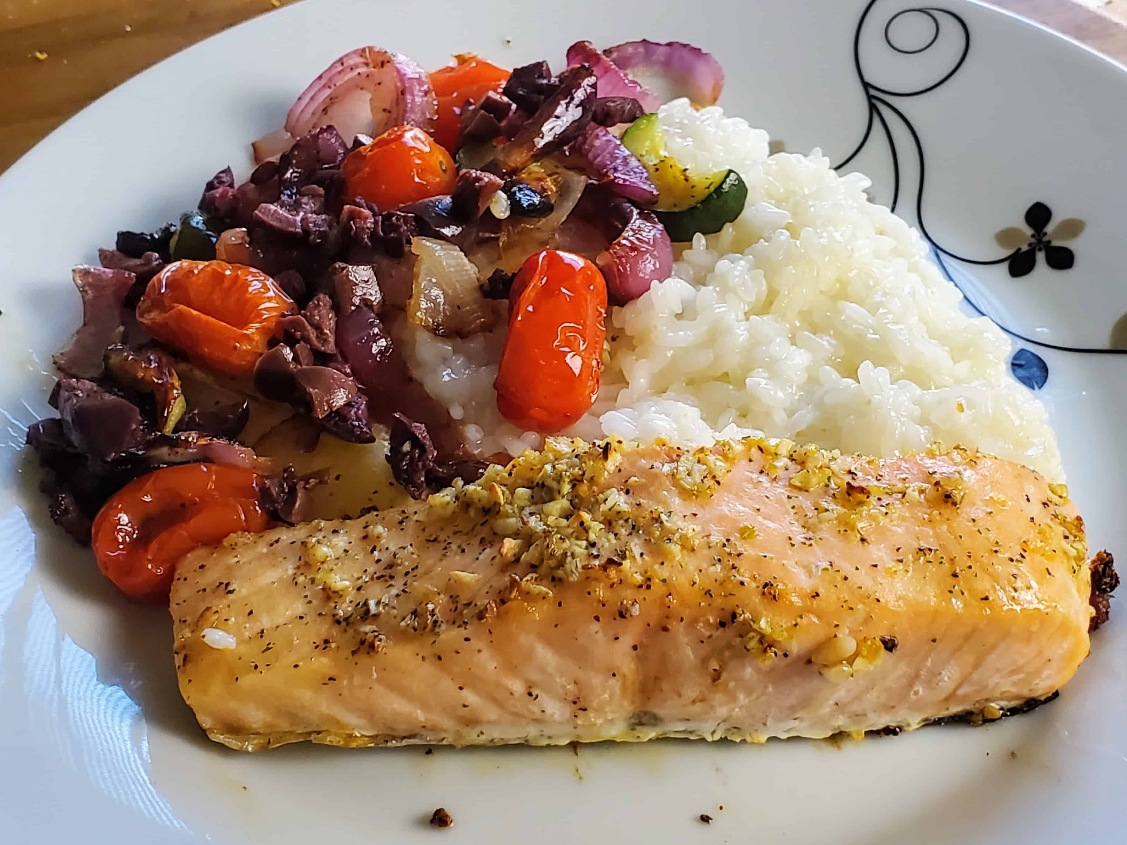 Salmon Provençal with Tomatoes