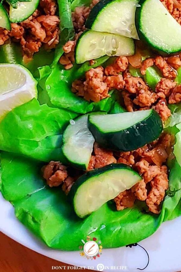 Spicy Turkey Lettuce Wraps With Pickled Cucumber Salad Life Time Vibes 8139