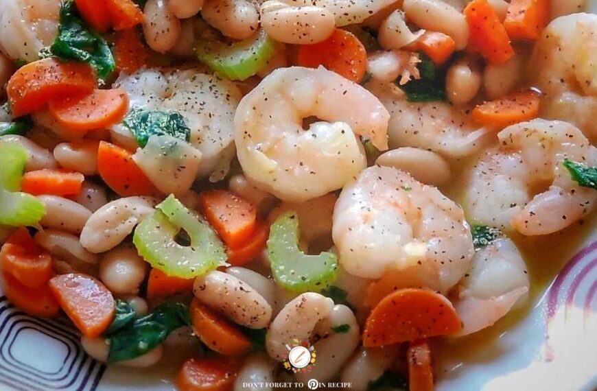 Tuscan shrimp with tasty white beans